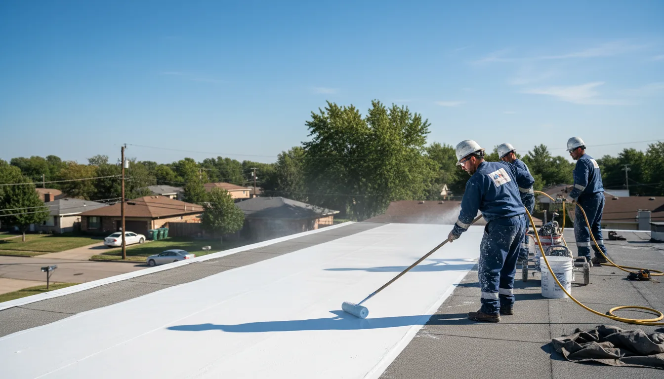 Commercial roof coating in Dundee, MI near me